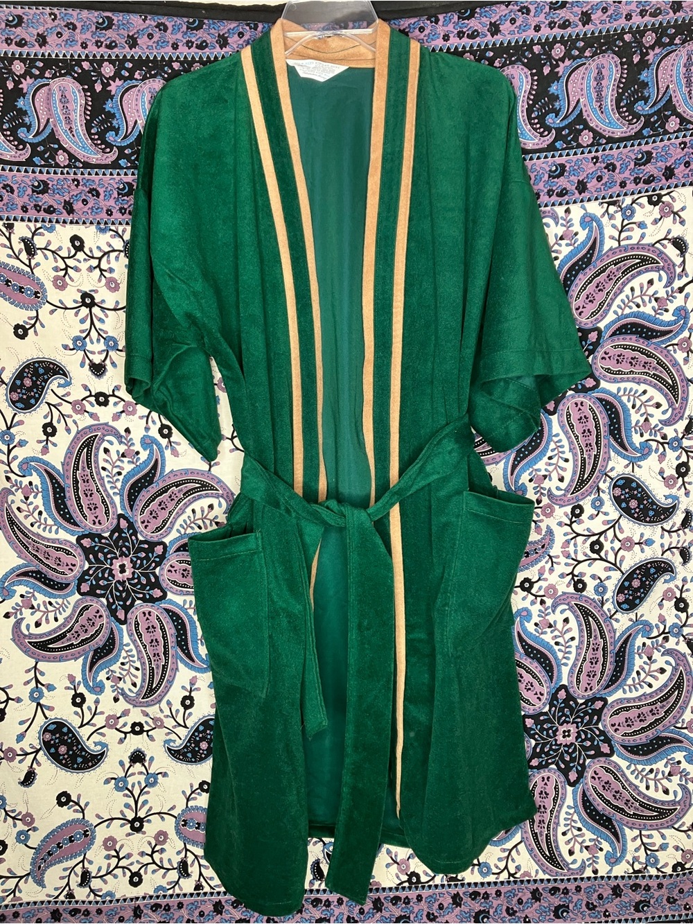His N Hers VTG retro 1960s robe terry cloth